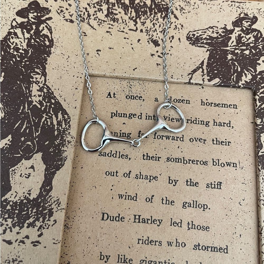 Genuine Sterling Silver Snaffle Bit Necklace